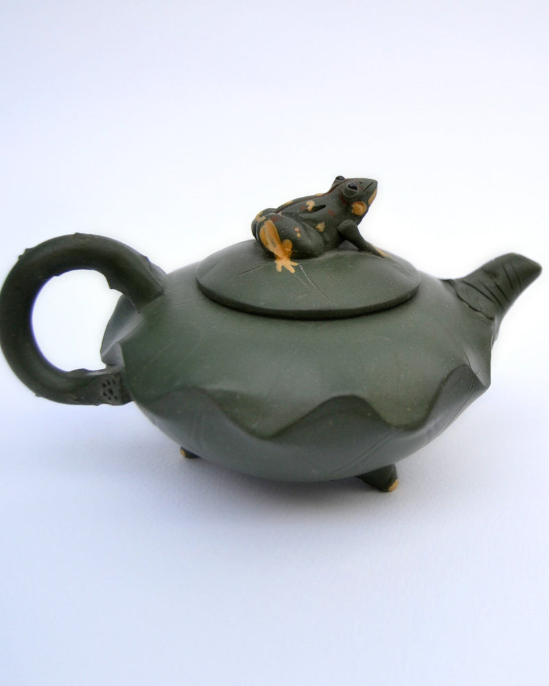 Emerald Frog Serenity Teapot - limited edition